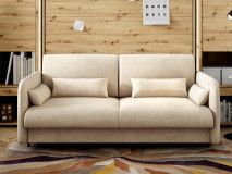 Canapé rabattable CONCEPTION PRO 3 places tissu beige