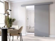 Porte coulissante CLENATO 106 cm gris