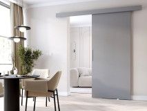 Porte coulissante CLENATO 86 cm gris