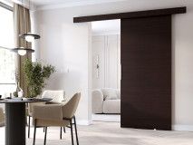 Porte coulissante CLENATO 76 cm wengué