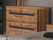 Commode PAULETTE 2 tiroirs bois tropix