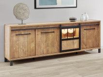 Buffet/bahut ALCANTARA 4 portes teck orangé