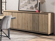 Buffet/bahut TRAVIRIS 4 portes 240 cm castella