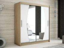 Armoire ELYCOPTER 2 portes coulissantes 200 cm sonoma/blanc