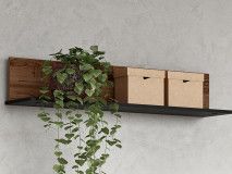 Étagère FANJO 110 cm épicéa alpin/acier