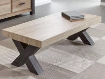 Table basse TRAMO 135 cm chêne vieilli