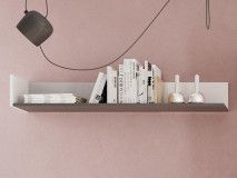 Etagère murale ILONA 120 cm blanc/chêne salisbury