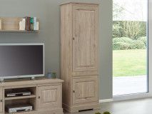 Colonne KENNY 2 portes droite chêne millenium clair