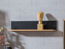 Étagère LAVIDA 90 cm chêne artisan/noir