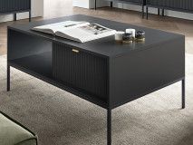 Table basse NORYA 1 tiroir noir