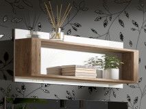 Étagère LIVOCO 120 cm chêne ribbec/blanc