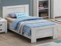 Lit enfant ELVITALIC 90x200 cm chêne blanchi