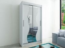 Armoire MADERA 2 portes coulissantes 100 cm blanc