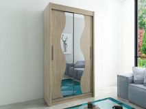 Armoire MADERA 2 portes coulissantes 100 cm sonoma