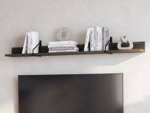 Étagère PELOSA 155 cm frêne portland/noir