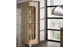 Colonne ROMERIO 1 porte gauche chêne canyon/arusha avec led