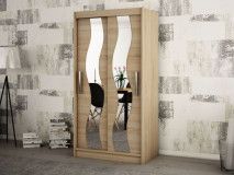 Armoire SEWITE 2 portes coulissantes 120 cm sonoma