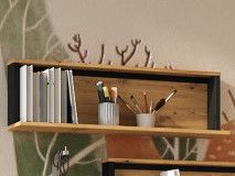 Étagère SPLIT noir/chêne artisan