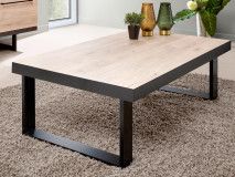Table basse VIAZZA 130 cm dark stone/castella