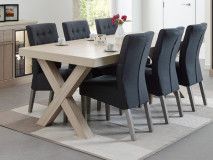 Table repas ORANO 225 cm orme pieds X