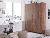 Lit escamotable TEMA 160x200 cm chêne truffier