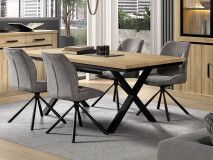 Table repas MARNOIX extensible 190 > 250 cm chêne français