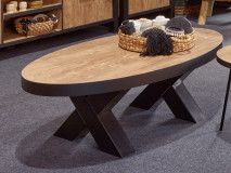 Table basse LOVELY 130 cm teck orangé