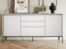 Buffet/bahut TRAINING 2 portes 3 tiroirs blanc