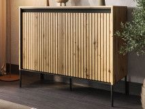 Commode TRAINING 2 portes chêne artisan