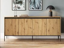 Buffet/bahut TRAINING 4 portes chêne artisan