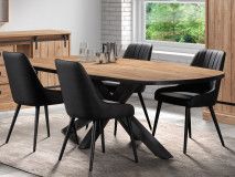 Table repas ovale PIRELI 230 cm chêne scarlet