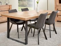 Table repas rectangulaire OTTIZ 170 cm chêne scarlet