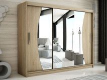 Armoire WAVRE 3 portes coulissantes 250 cm sonoma