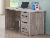 Bureau ELZA 3 tiroirs chêne gris
