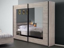 Armoire MARJORIE 2 portes coulissantes 200 cm valonia