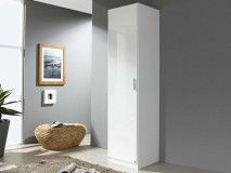 Armoire CELLON blanc 1 porte blanc brillant