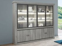 Vaisselier MADRAS 8 portes dark forest