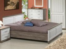 Lit IVANA 160x200 cm truffe/porcelaine