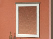 Miroir IVANA truffe/porcelaine