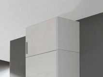 Surmeuble CELLON blanc 1 porte (droite) blanc brillant