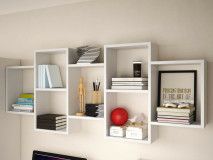 Bibliothèque SMART 7 niches blanc