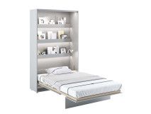 Lit mural escamotable CONCEPTION PRO 120x200 cm gris mat (vertical)