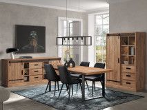 Salle à manger PIRELI chêne scarlet