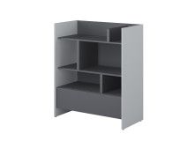 Bibliothèque CONCEPTION PRO 108 cm graphite/gris