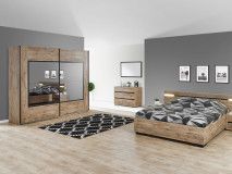 Chambre complète OLIGA II chêne scarlet