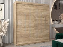 Armoire YORKNEW 2 portes coulissantes 180 cm sonoma