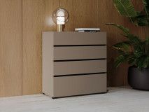 Commode CROSSAIR 4 tiroirs taupe