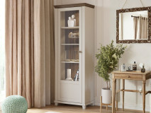 Colonne EVOCO 1 porte (gauche) cachemire/chêne dunin avec led