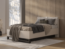 Lit HAMETTE 140x200 cm cachemire