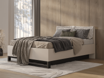 Lit HAMETTE 160x200 cm cachemire